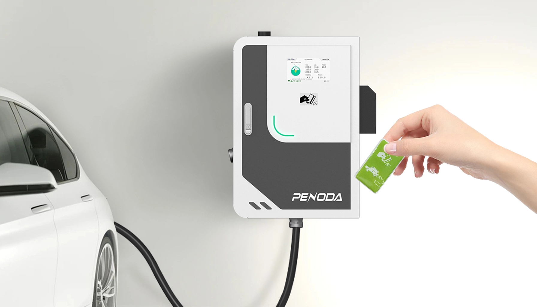 Supports swipe card