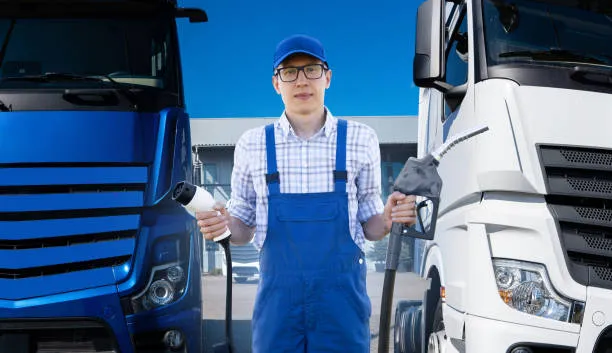 Heavy-duty truck charging stations