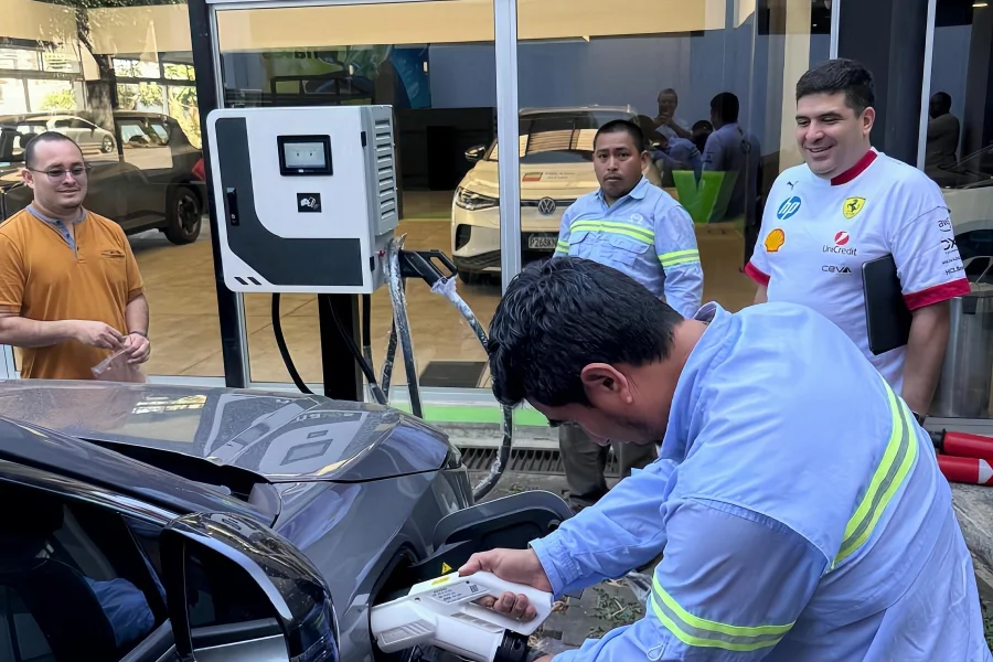 28kW DC Charger installation in Guatemala